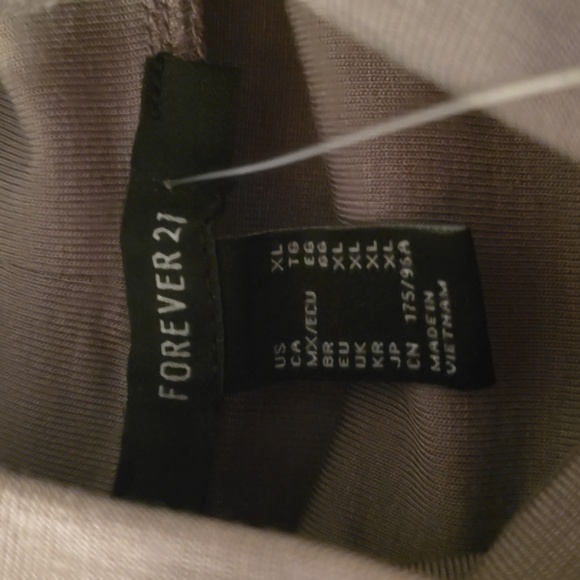 FOREVER 21 WOMEN'S JUNIORS GRAY TURTLENECK TOP SIZE XL - Picture 4 of 9